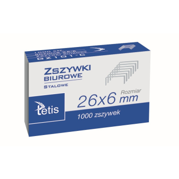 Zszywki Biurowe 26/6 1000 SZT.